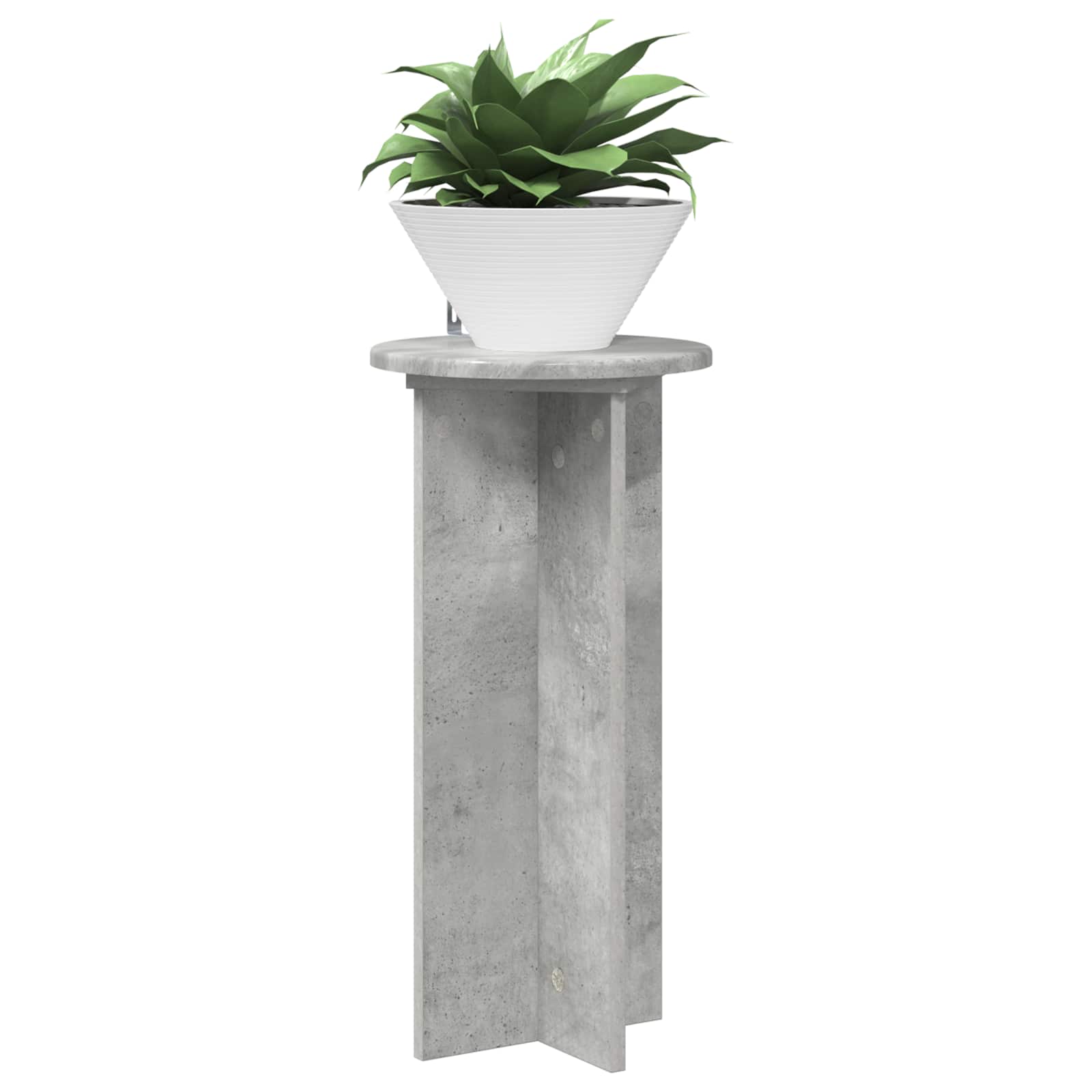 vidaXL Stojak na rośliny 2 pcs Betonowy szary 29,5 x 29,5 x 60 cm