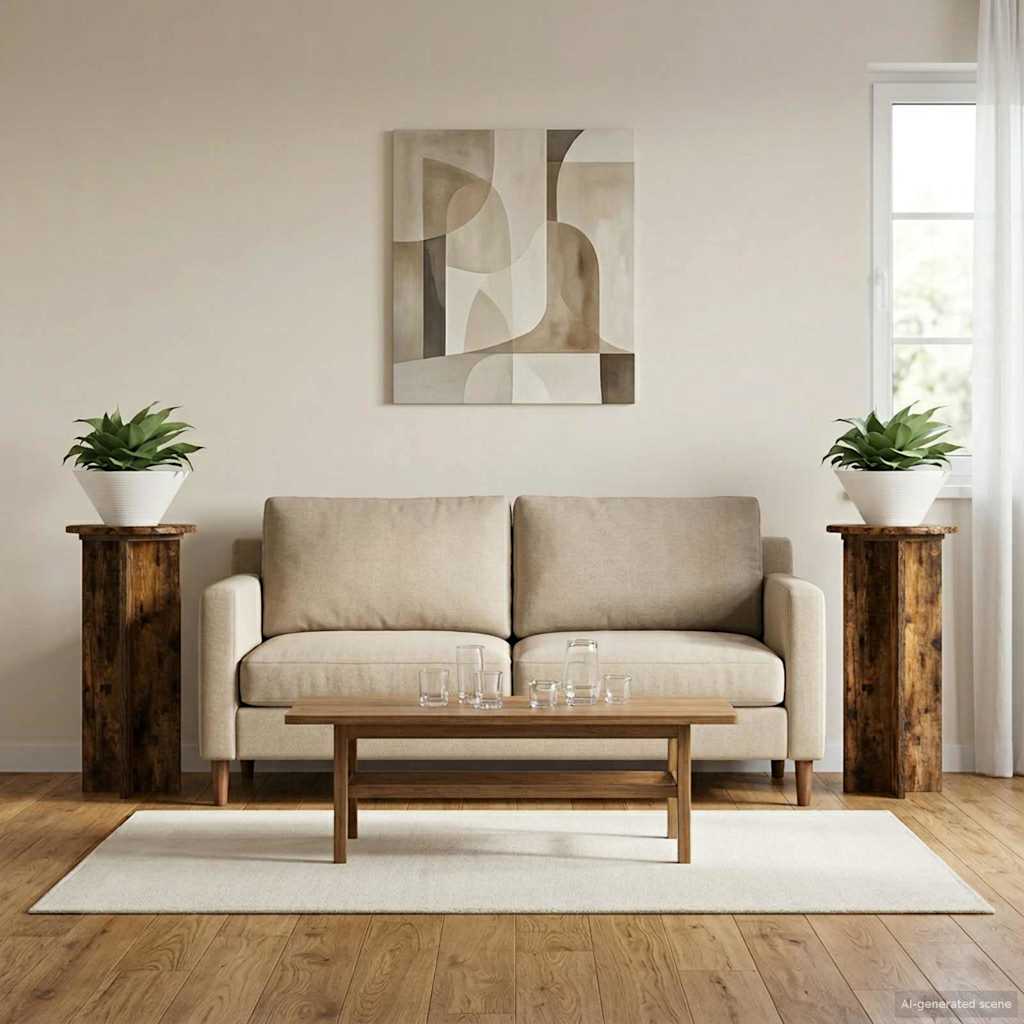 vidaXL Stojak na rośliny 2 pcs Dąb wędzony 29,5 x 29,5 x 60 cm
