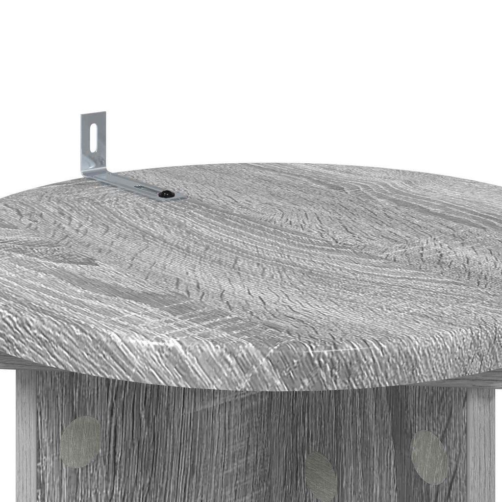 vidaXL Stojak na rośliny 2 pcs Szary Sonoma 29,5 x 29,5 x 60 cm