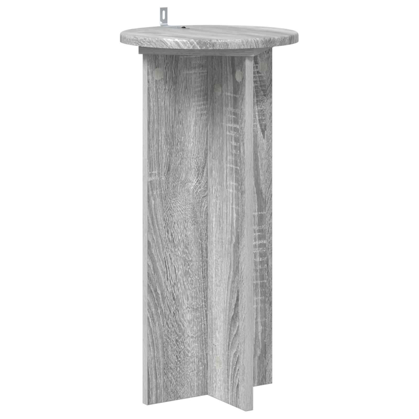 vidaXL Stojak na rośliny 2 pcs Szary Sonoma 29,5 x 29,5 x 60 cm