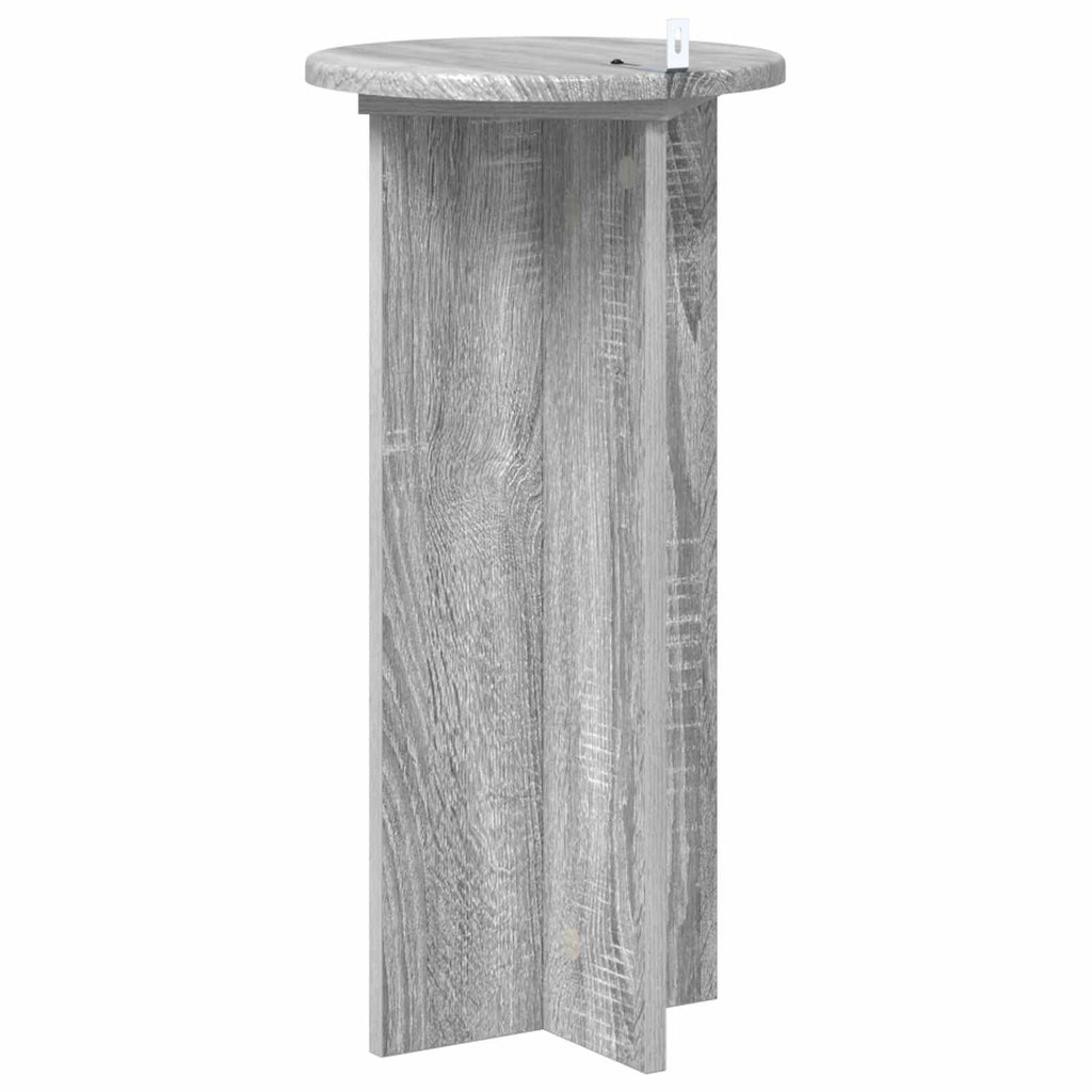 vidaXL Stojak na rośliny 2 pcs Szary Sonoma 29,5 x 29,5 x 60 cm