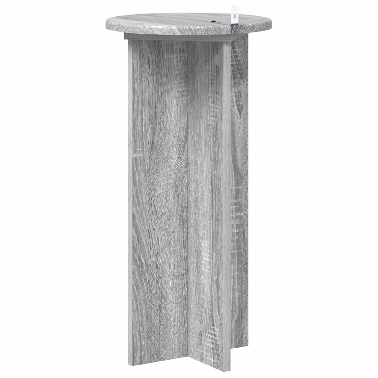 vidaXL Stojak na rośliny 2 pcs Szary Sonoma 29,5 x 29,5 x 60 cm
