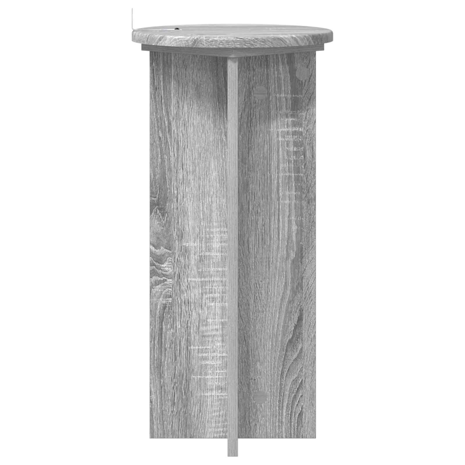 vidaXL Stojak na rośliny 2 pcs Szary Sonoma 29,5 x 29,5 x 60 cm