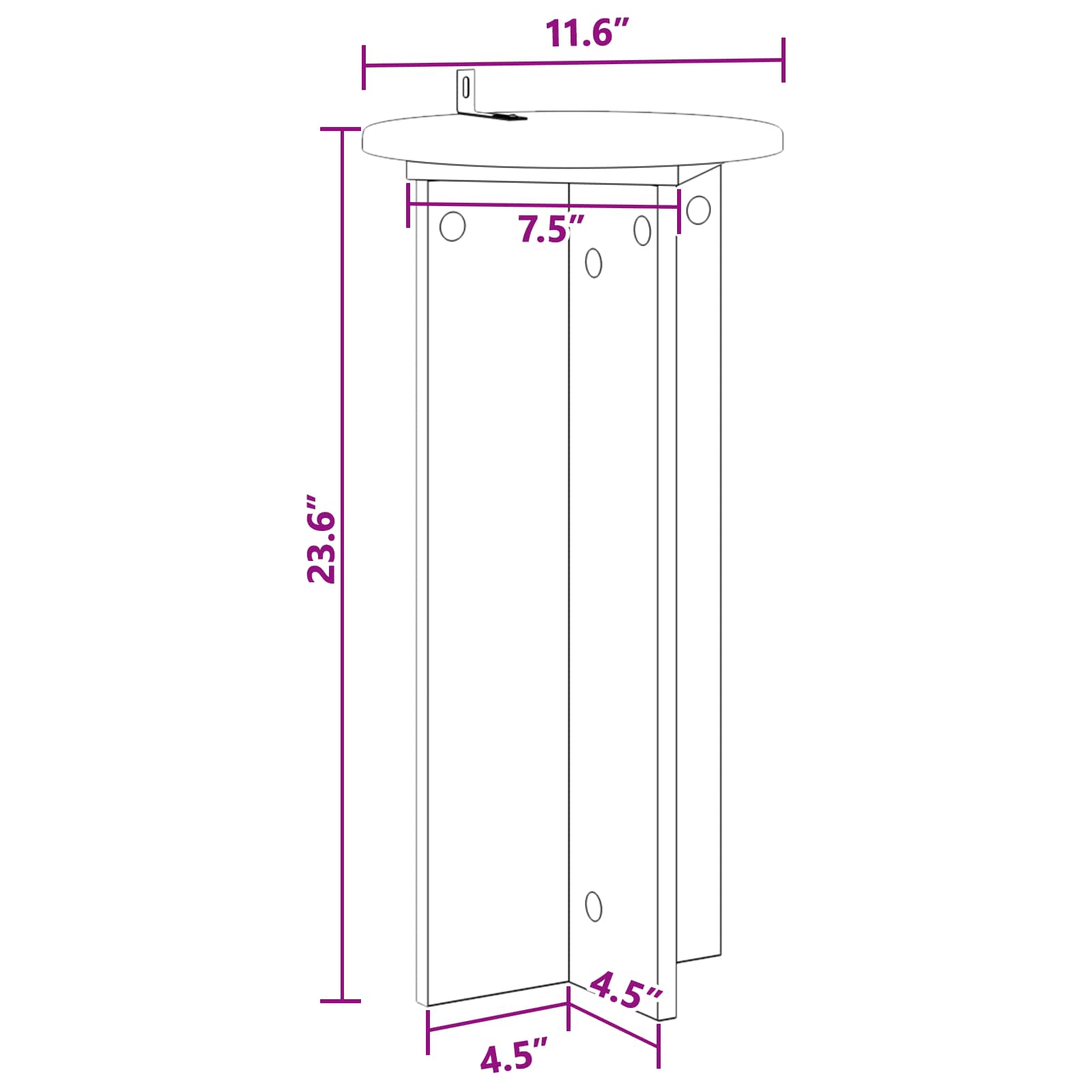 vidaXL Stojak na rośliny 2 pcs Szary Sonoma 29,5 x 29,5 x 60 cm