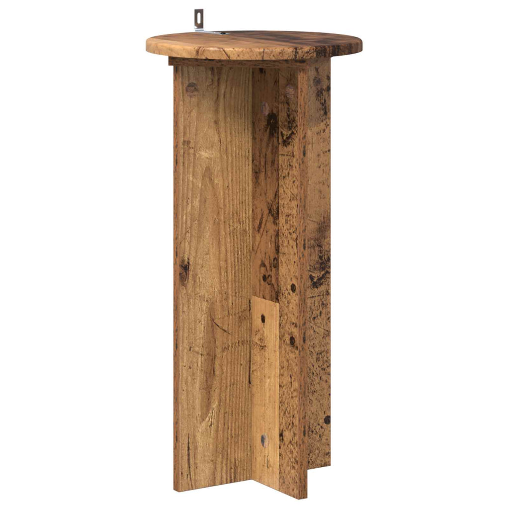 vidaXL Stojak na rośliny 2 szt. Stare drewno 29,5 x 29,5 x 60 cm