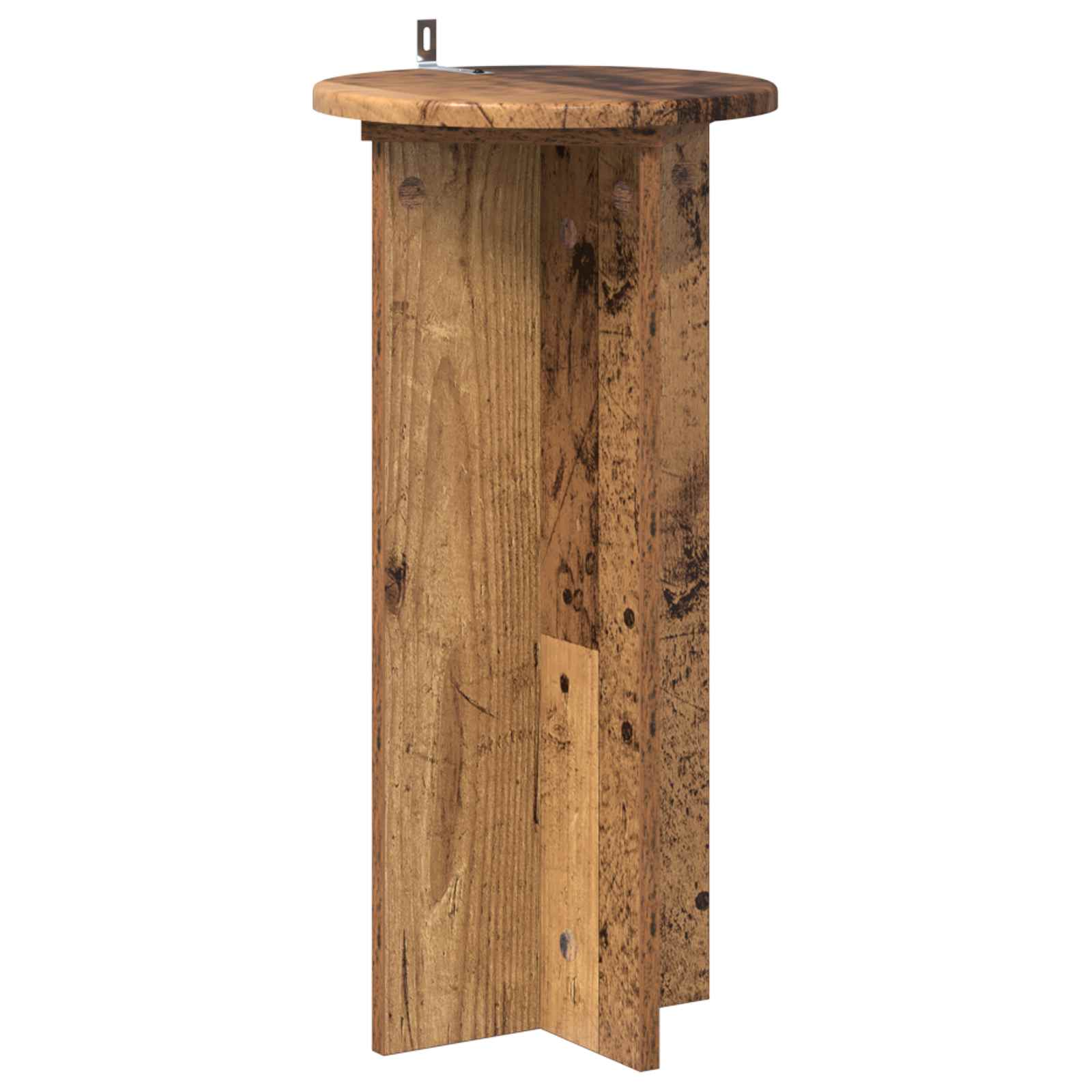 vidaXL Stojak na rośliny 2 pcs Stare drewno 29,5 x 29,5 x 60 cm