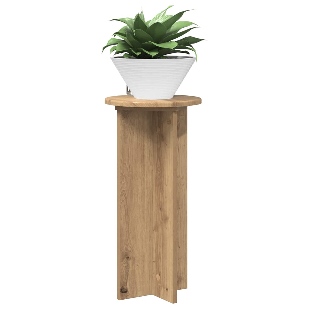 vidaXL Stojak na rośliny 2 pcs Dąb artisan 29,5 x 29,5 x 60 cm