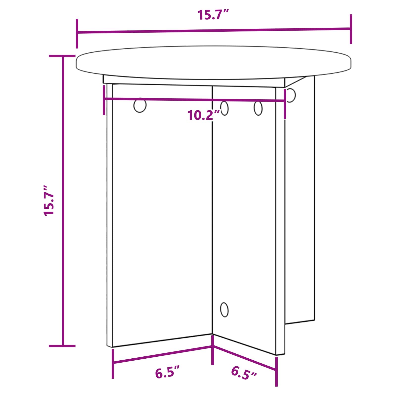 vidaXL Stojak na rośliny 2 pcs Biały Ø40 x 40 cm Drewno inżynieryjne