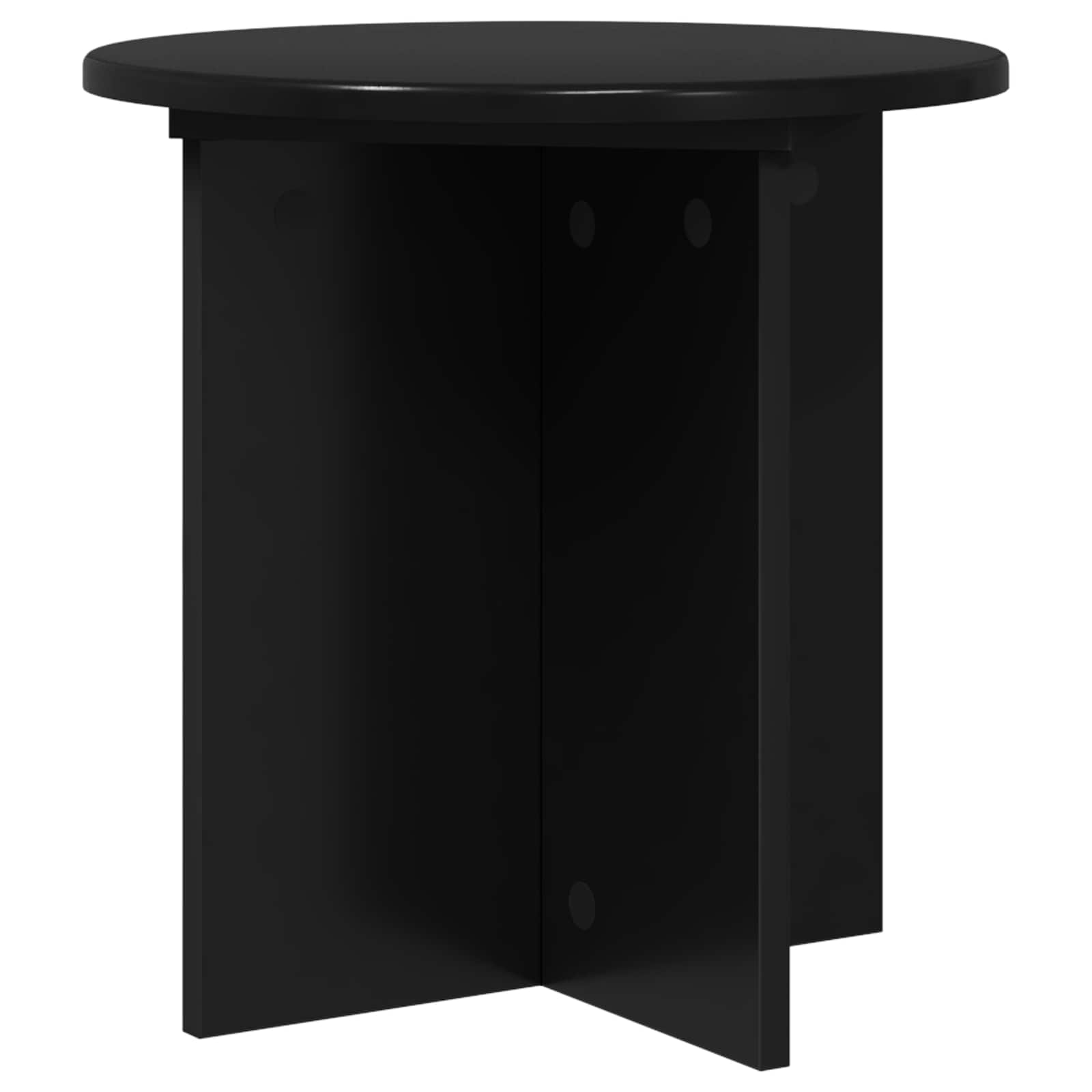 vidaXL Stojak na rośliny 2 pcs Czarny 40 x 40 x 40 cm