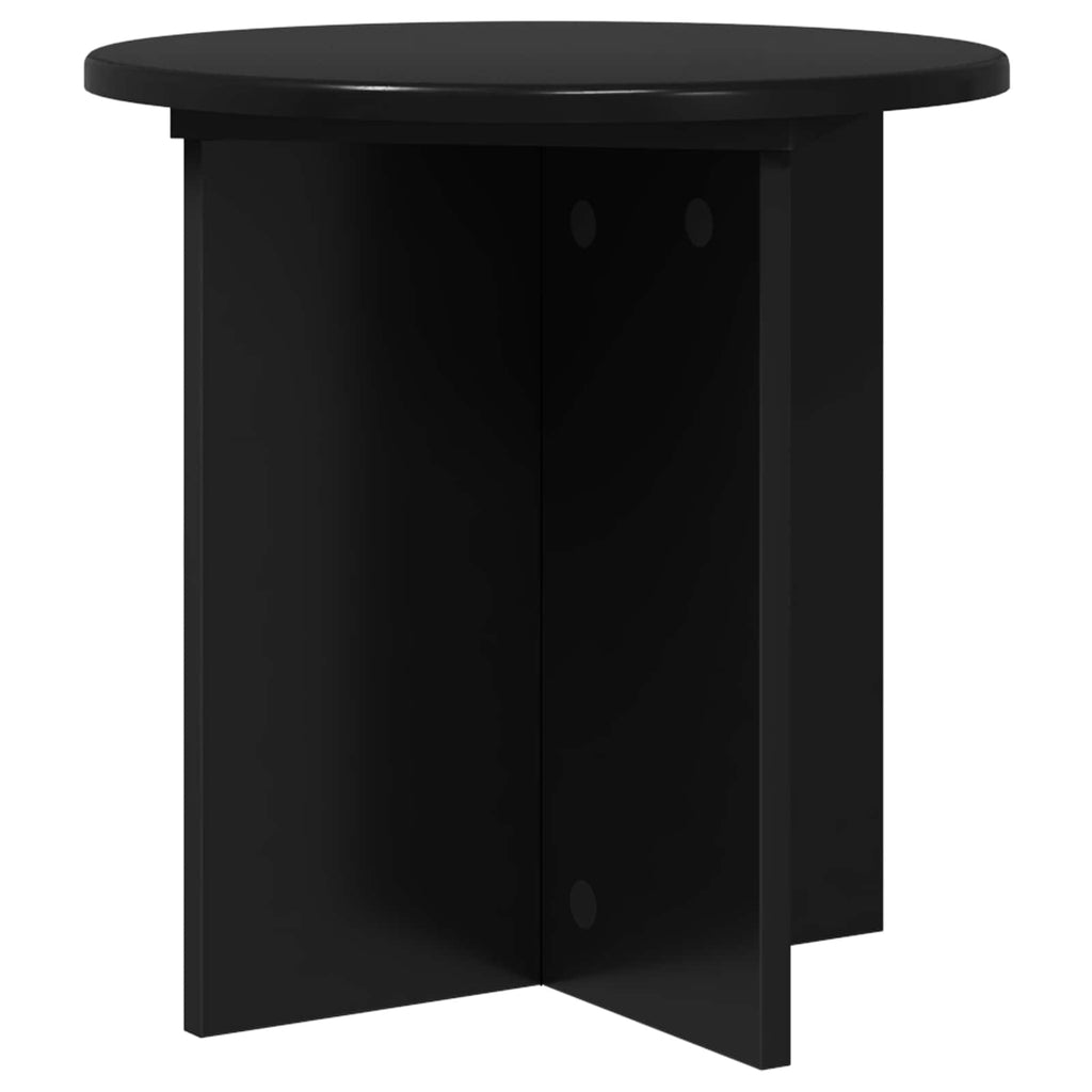 vidaXL Stojak na rośliny 2 pcs Czarny 40 x 40 x 40 cm