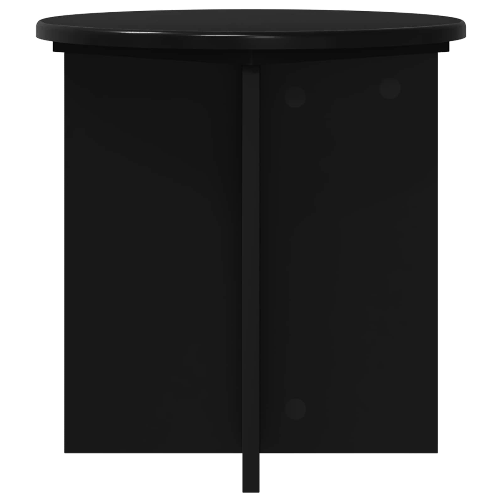 vidaXL Stojak na rośliny 2 pcs Czarny 40 x 40 x 40 cm