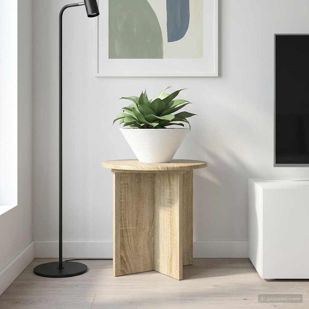vidaXL Stojak na rośliny 2 pcs dąb Sonoma 40 x 40 x 40 cm