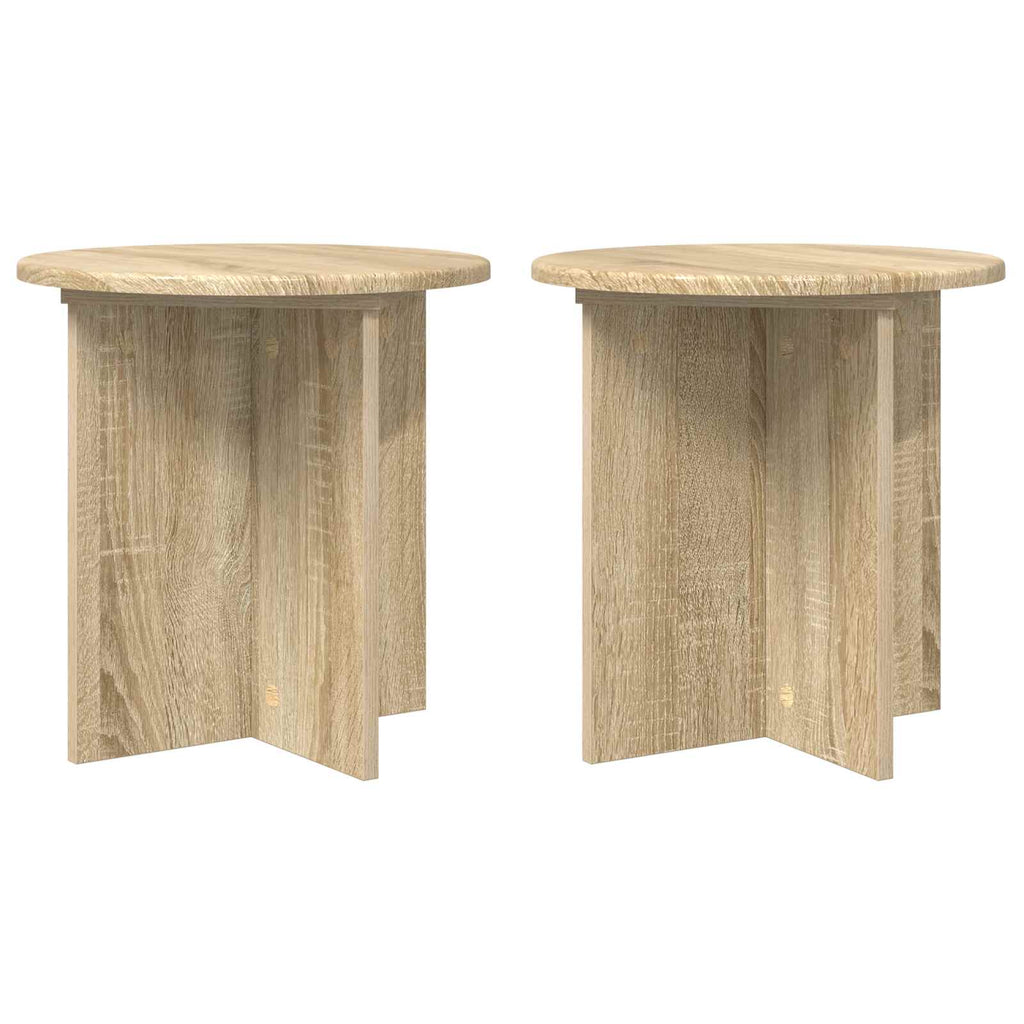 vidaXL Stojak na rośliny 2 pcs dąb Sonoma 40 x 40 x 40 cm