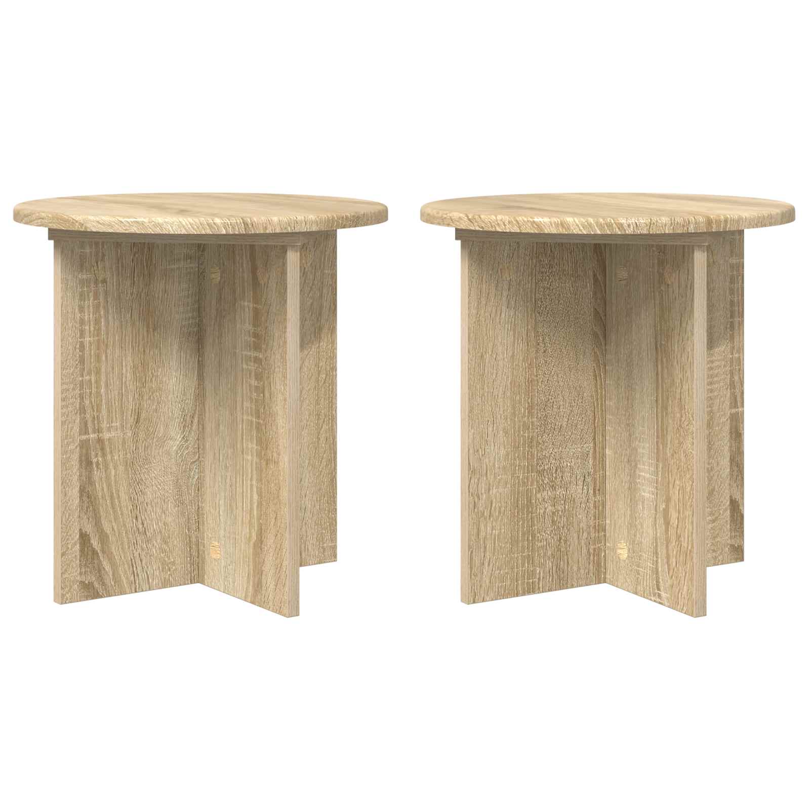 vidaXL Stojak na rośliny 2 pcs dąb Sonoma 40 x 40 x 40 cm