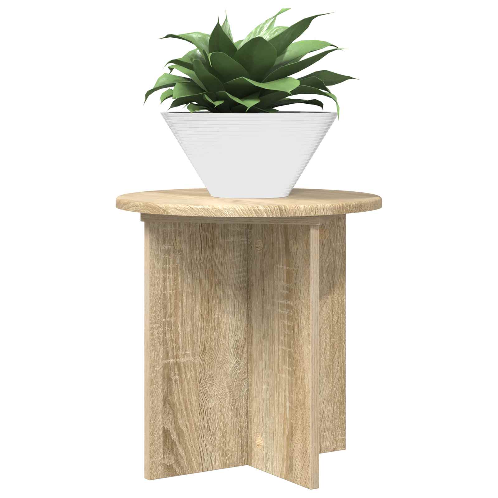 vidaXL Stojak na rośliny 2 pcs dąb Sonoma 40 x 40 x 40 cm