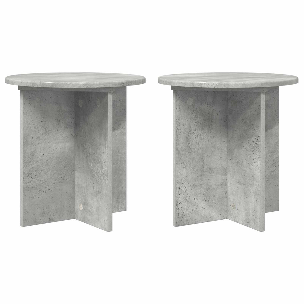 vidaXL Stojak na rośliny 2 pcs Betonowy szary 40 x 40 x 40 cm