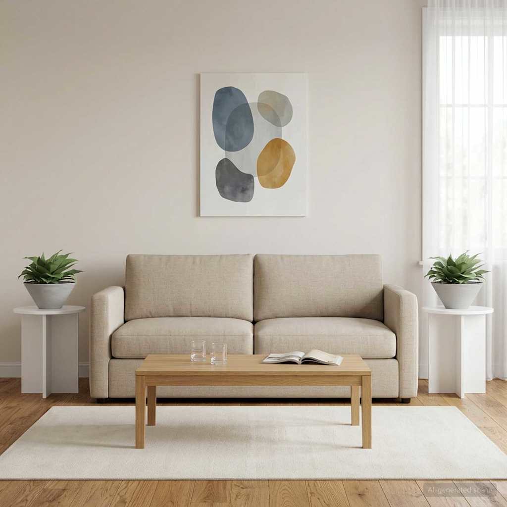 vidaXL Stojak na rośliny 2 pcs Biały wysoki połysk 40 x 40 x 40 cm