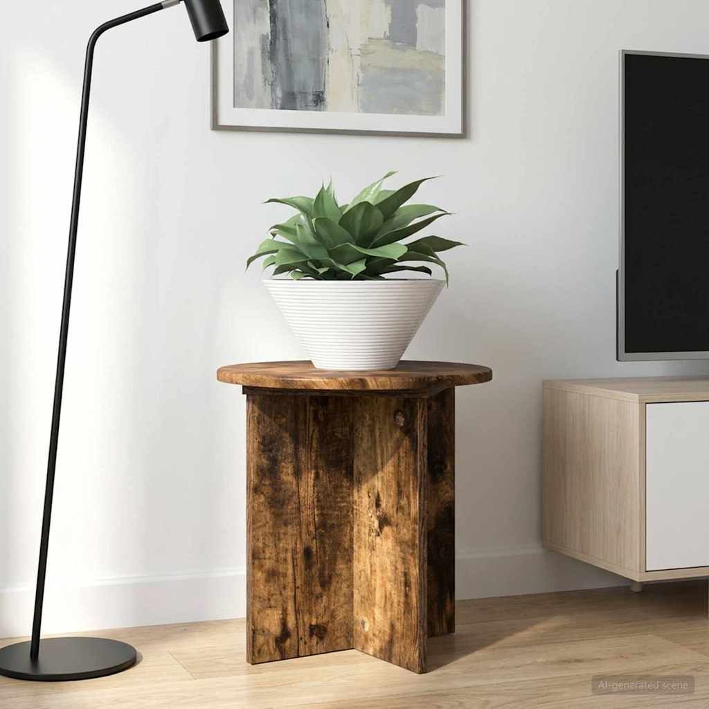 vidaXL Stojak na rośliny 2 pcs Dąb wędzony 40 x 40 x 40 cm