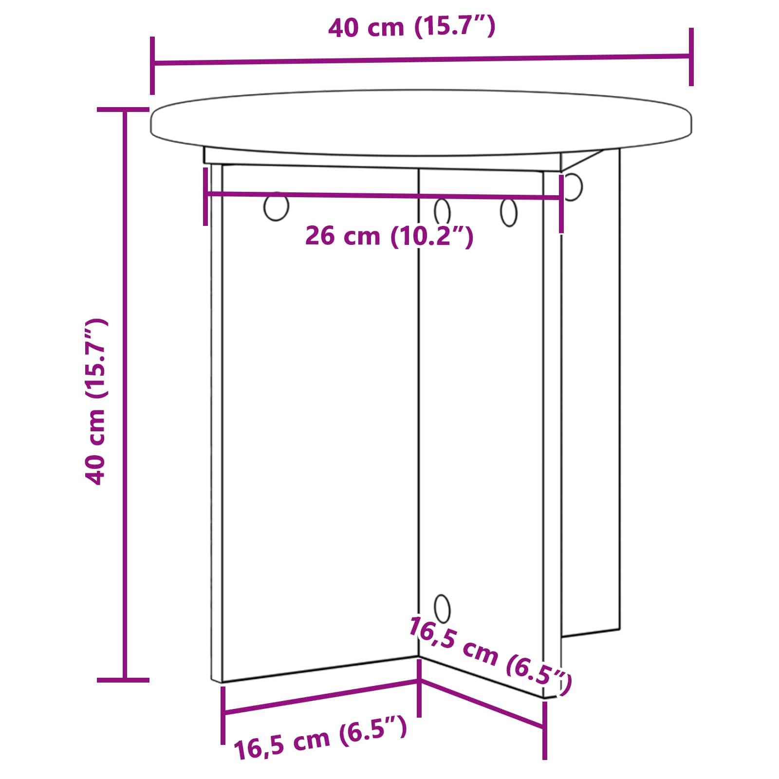 vidaXL Stojak na rośliny 2 pcs Dąb wędzony 40 x 40 x 40 cm