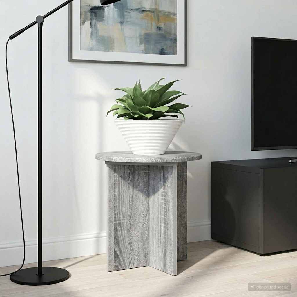 vidaXL Stojak na rośliny 2 pcs Szary Sonoma 40 x 40 x 40 cm