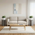 vidaXL Stojak na rośliny 2 pcs Szary Sonoma 40 x 40 x 40 cm