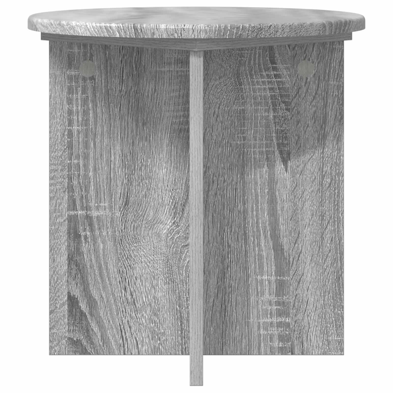 vidaXL Stojak na rośliny 2 pcs Szary Sonoma 40 x 40 x 40 cm