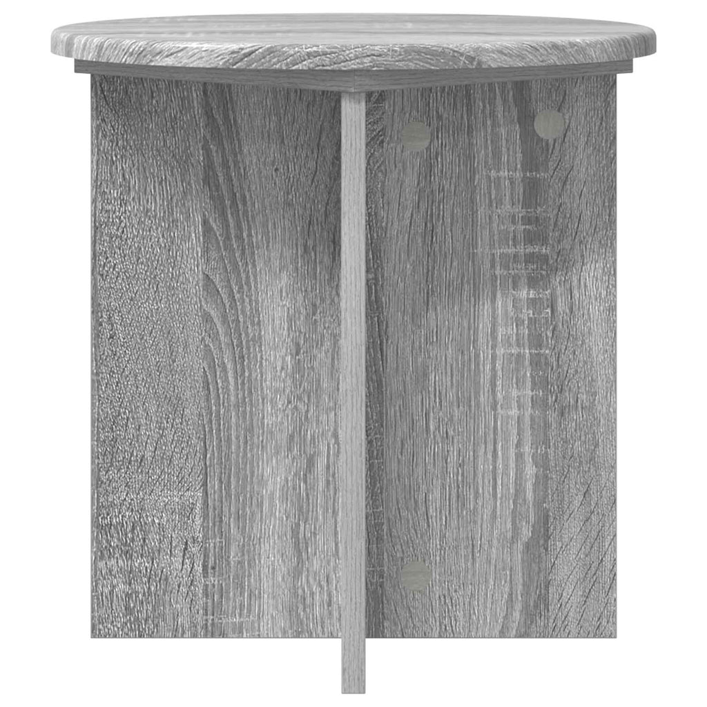 vidaXL Stojak na rośliny 2 pcs Szary Sonoma 40 x 40 x 40 cm