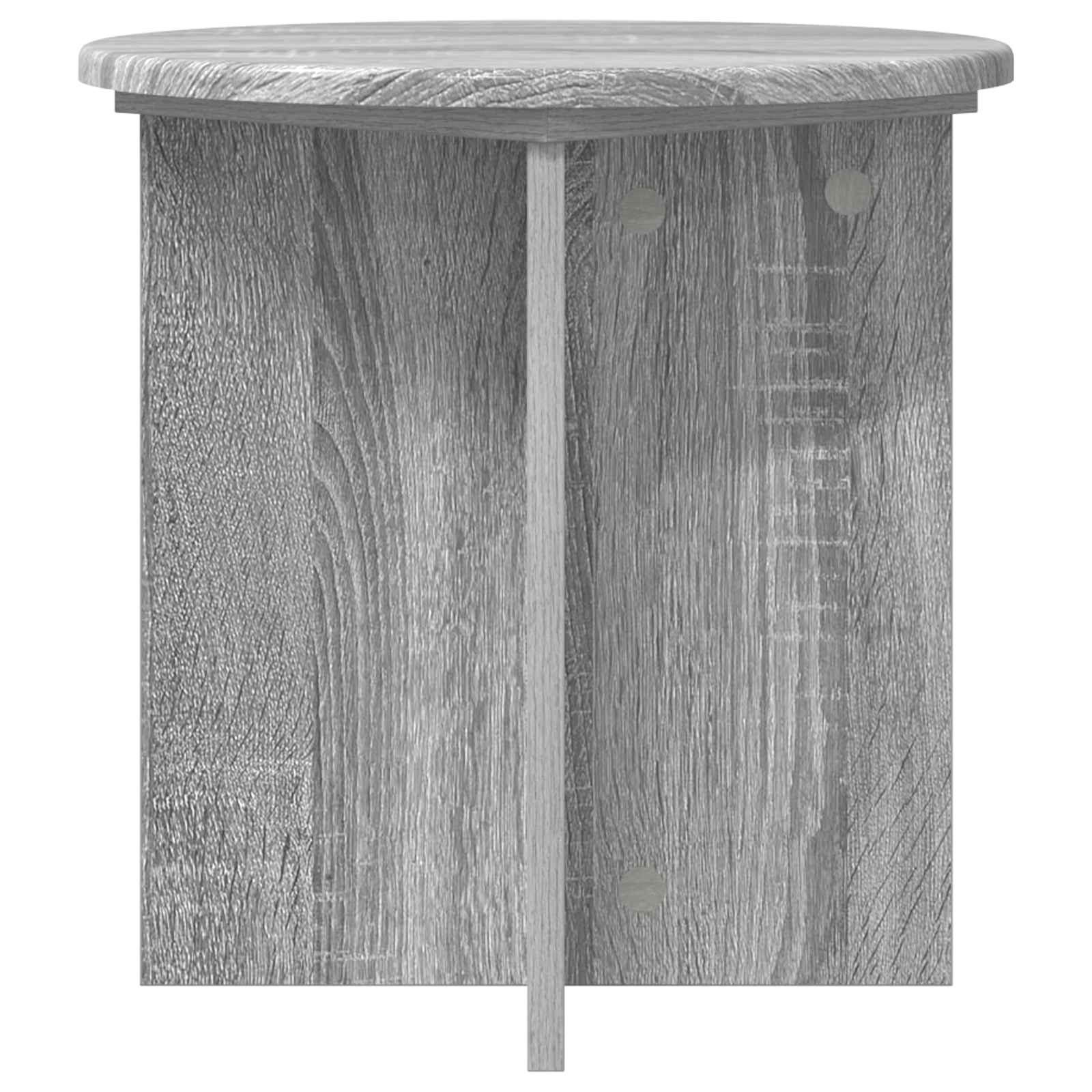 vidaXL Stojak na rośliny 2 pcs Szary Sonoma 40 x 40 x 40 cm