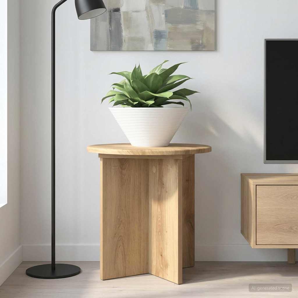 vidaXL Stojak na rośliny 2 pcs Dąb artisan 40 x 40 x 40 cm