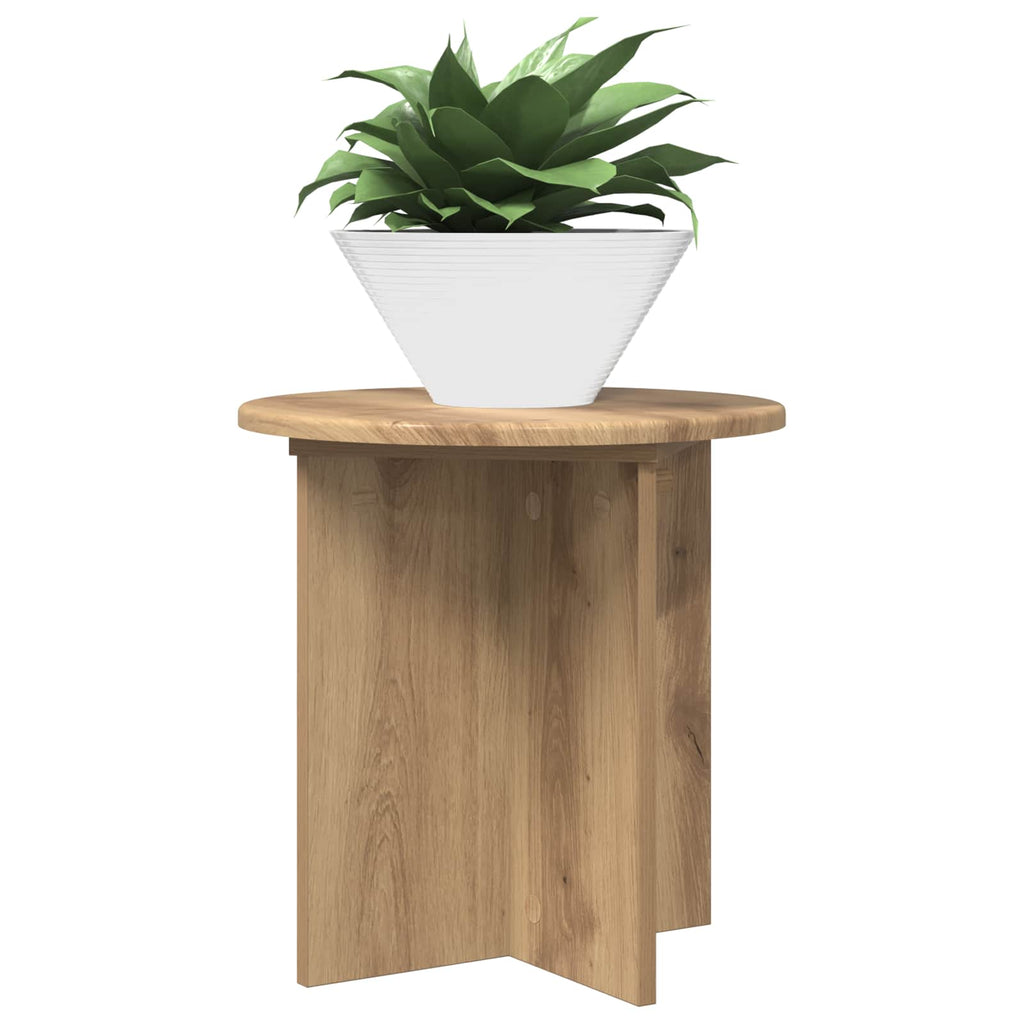 vidaXL Stojak na rośliny 2 pcs Dąb artisan 40 x 40 x 40 cm