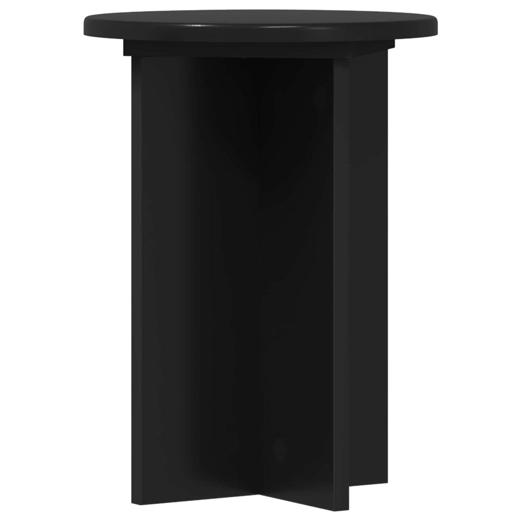 vidaXL Stojak na rośliny 2 pcs Czarny Ø29,5 x 40 cm