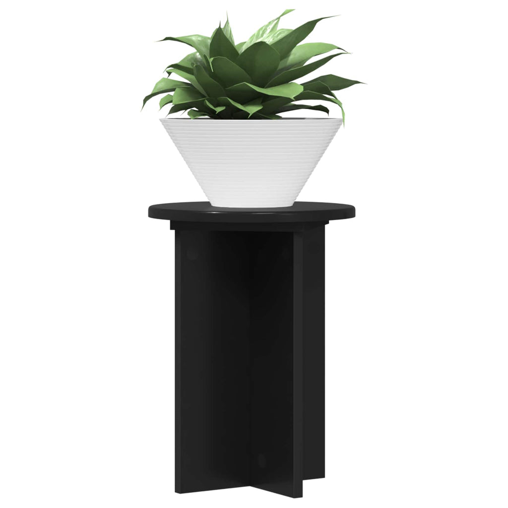 vidaXL Stojak na rośliny 2 pcs Czarny Ø29,5 x 40 cm