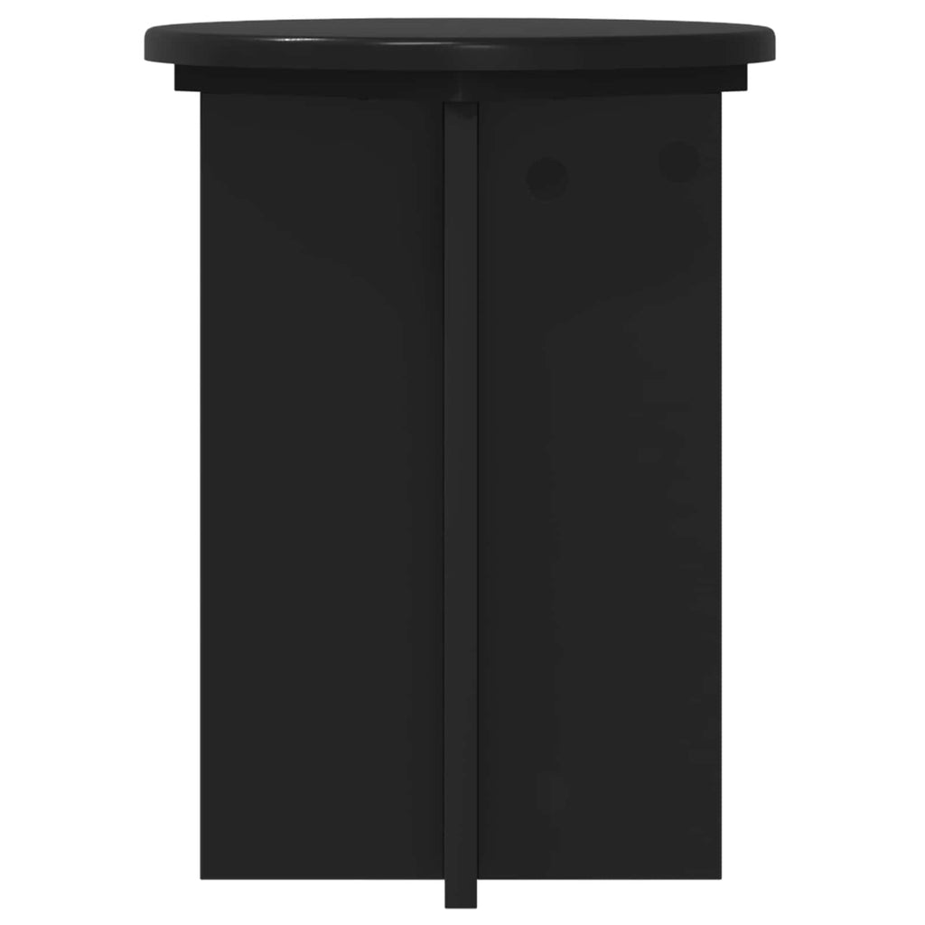 vidaXL Stojak na rośliny 2 pcs Czarny Ø29,5 x 40 cm