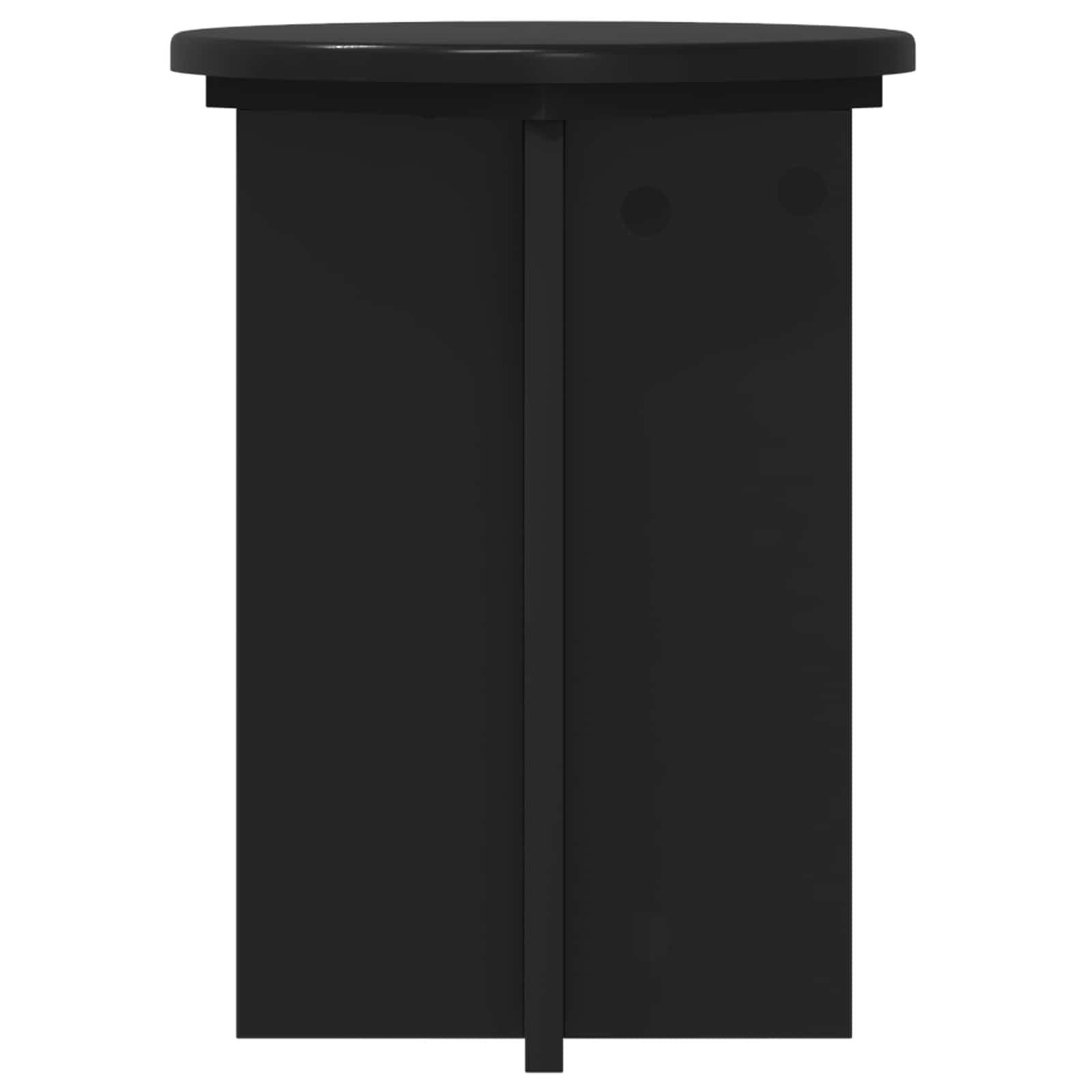 vidaXL Stojak na rośliny 2 pcs Czarny Ø29,5 x 40 cm