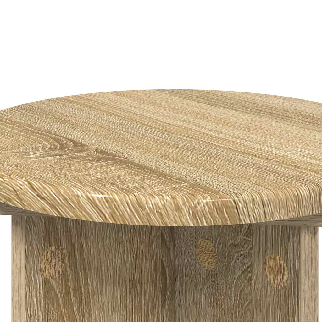 vidaXL Stojak na rośliny 2 pcs dąb Sonoma Ø29,5 x 40 cm