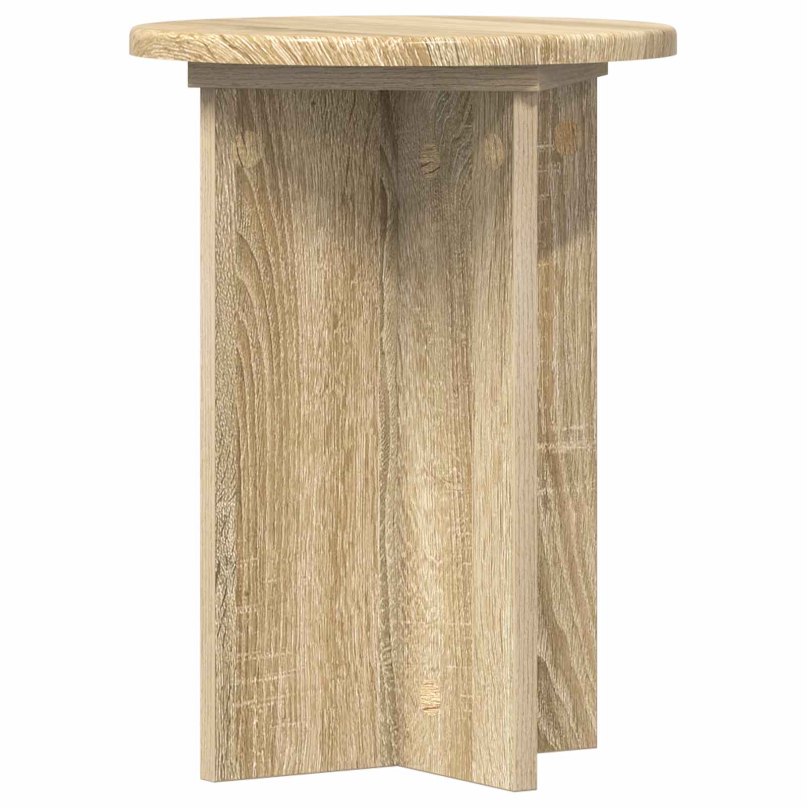 vidaXL Stojak na rośliny 2 pcs dąb Sonoma Ø29,5 x 40 cm