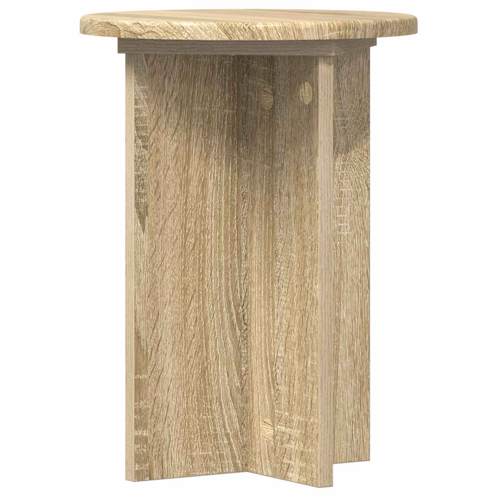 vidaXL Stojak na rośliny 2 pcs dąb Sonoma Ø29,5 x 40 cm