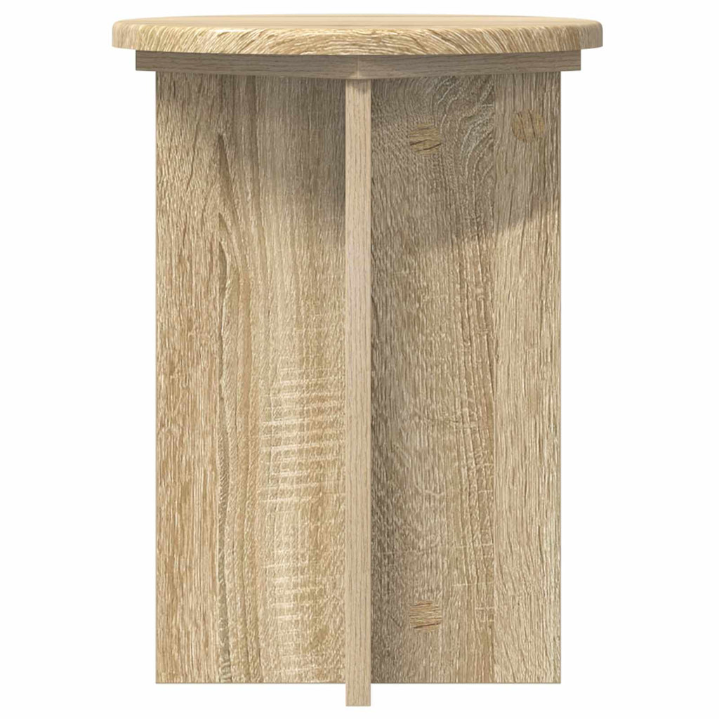 vidaXL Stojak na rośliny 2 pcs dąb Sonoma Ø29,5 x 40 cm