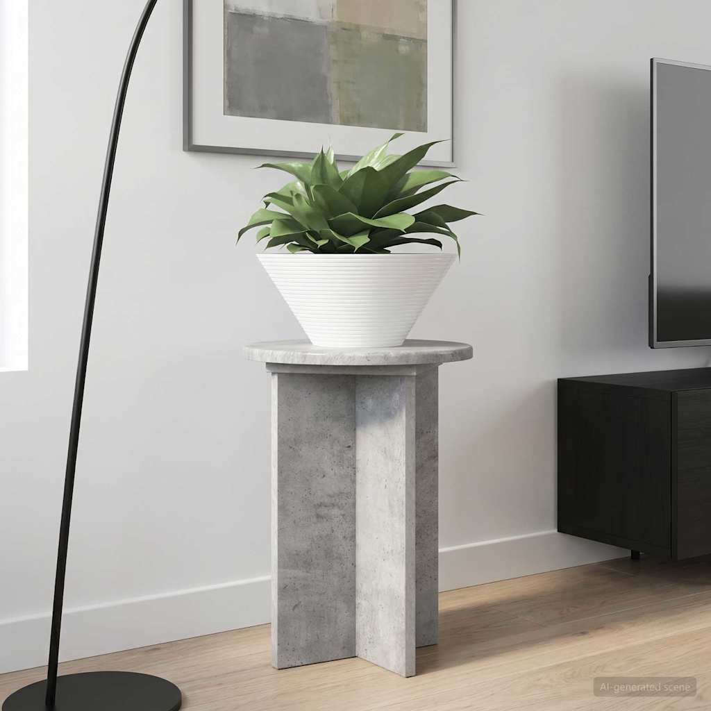vidaXL Stojak na rośliny 2 pcs Betonowy szary Ø29,5 x 40 cm