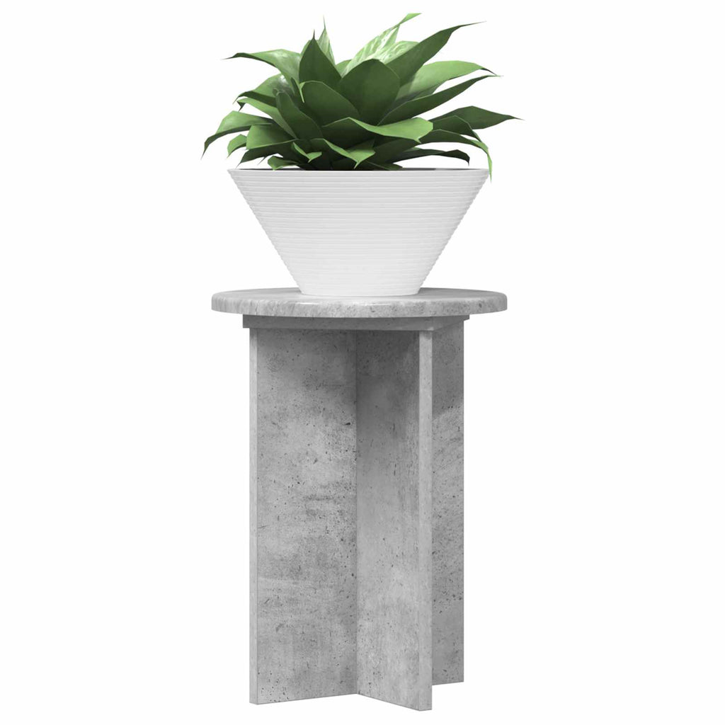 vidaXL Stojak na rośliny 2 pcs Betonowy szary Ø29,5 x 40 cm