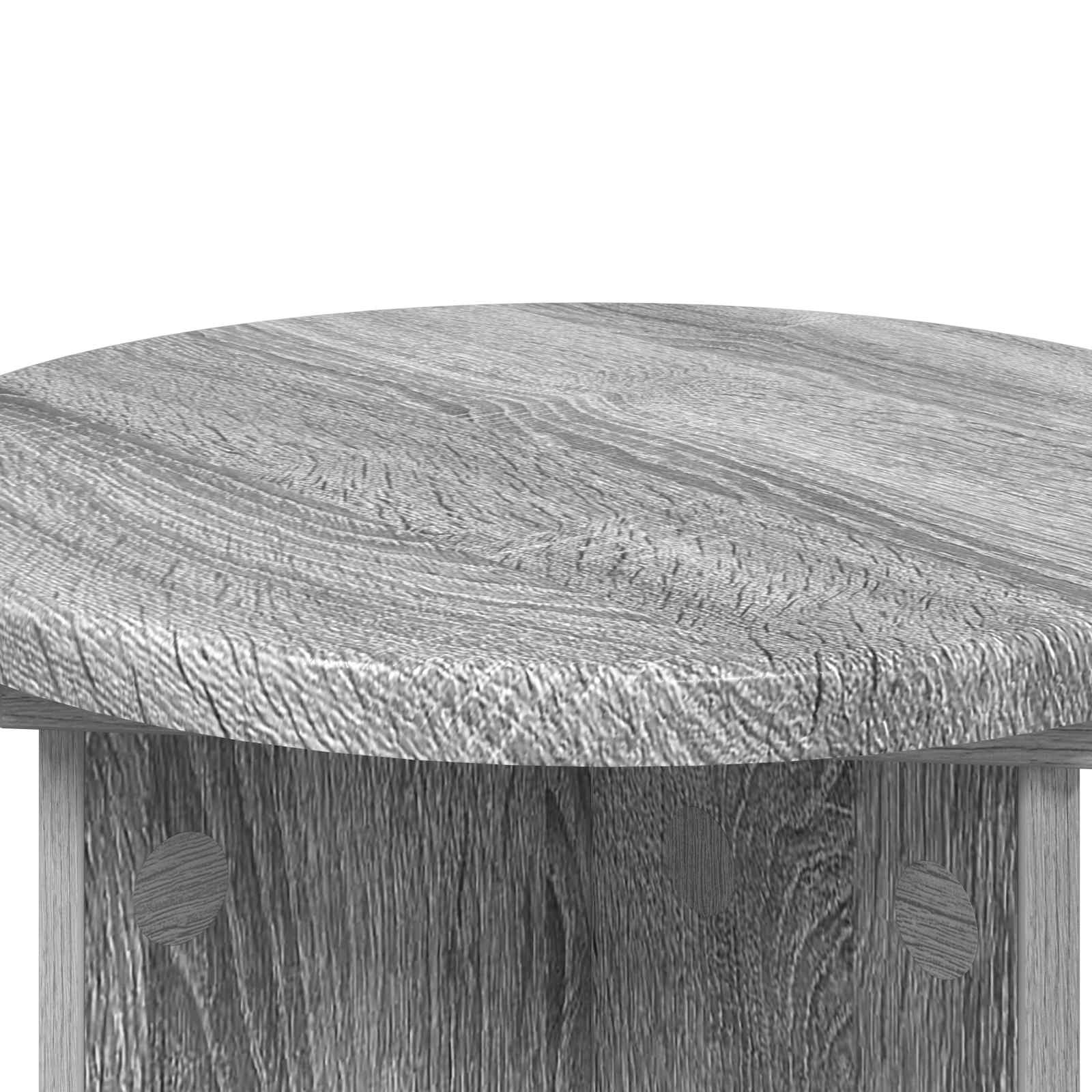 vidaXL Stojak na rośliny 2 pcs Szary Sonoma Ø29,5 x 40 cm