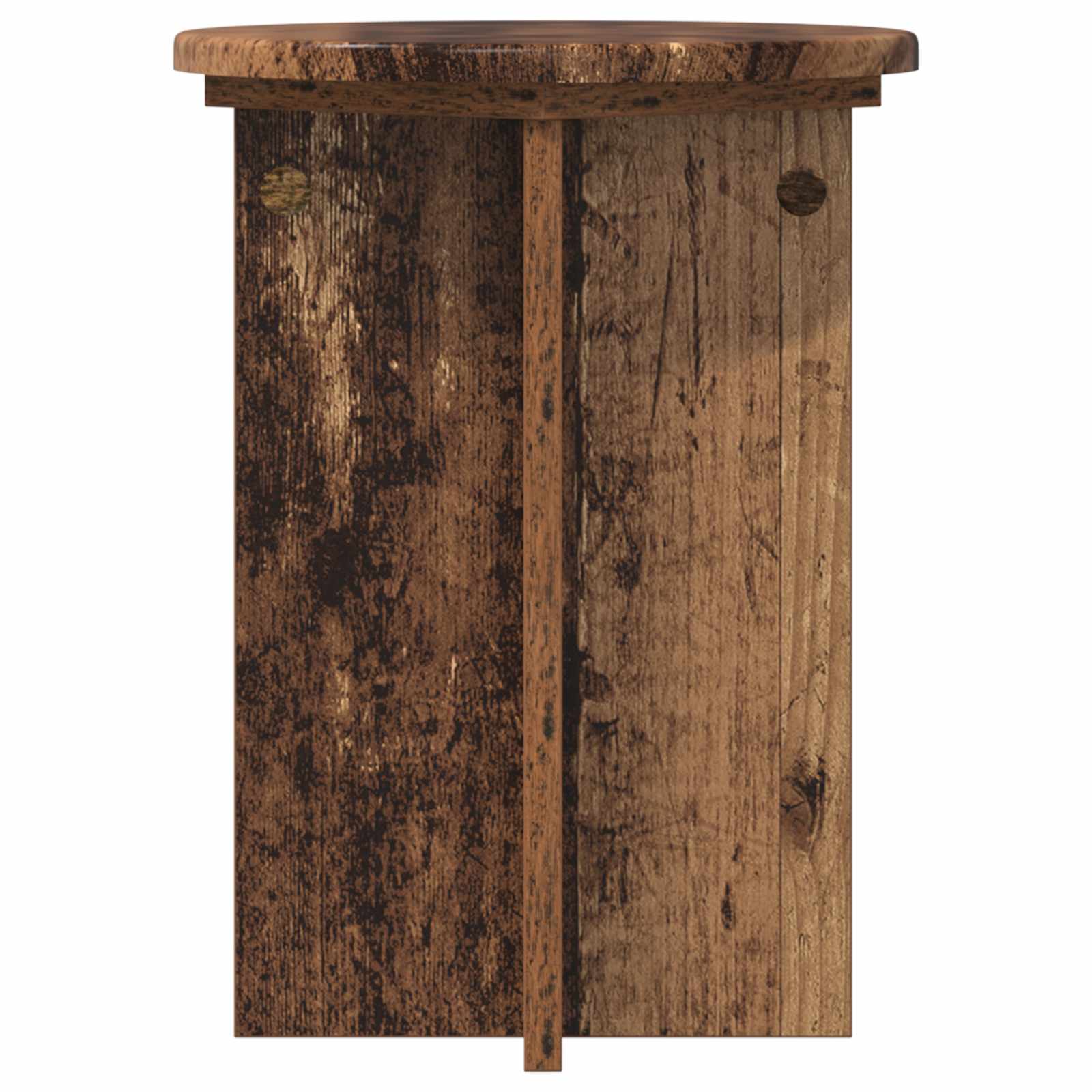 vidaXL Stojak na rośliny 2 pcs Stare drewno Ø29,5 x 40 cm