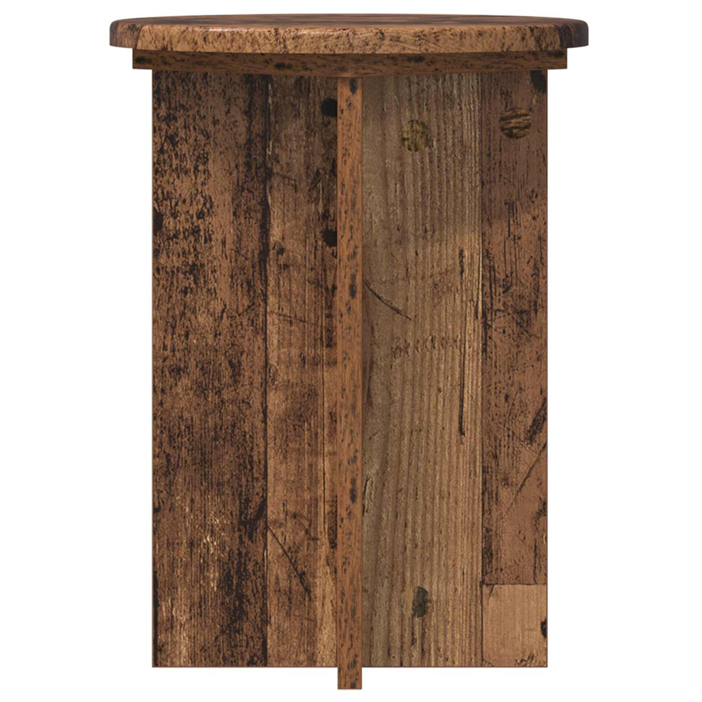 vidaXL Stojak na rośliny 2 pcs Stare drewno Ø29,5 x 40 cm