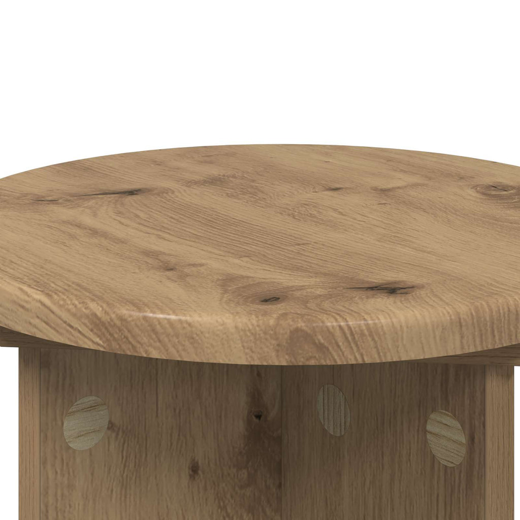 vidaXL Stojak na rośliny 2 pcs Dąb artisan Ø29,5 x 40 cm
