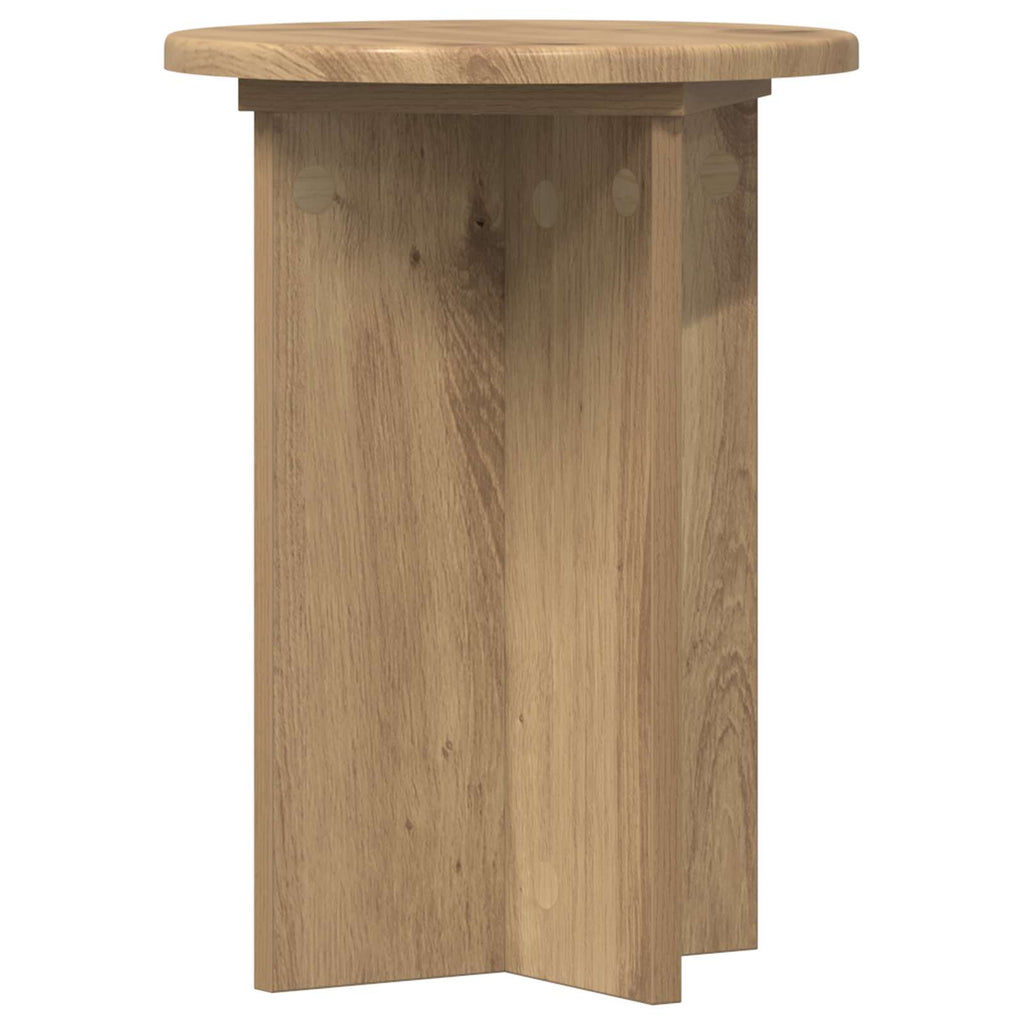 vidaXL Stojak na rośliny 2 pcs Dąb artisan Ø29,5 x 40 cm