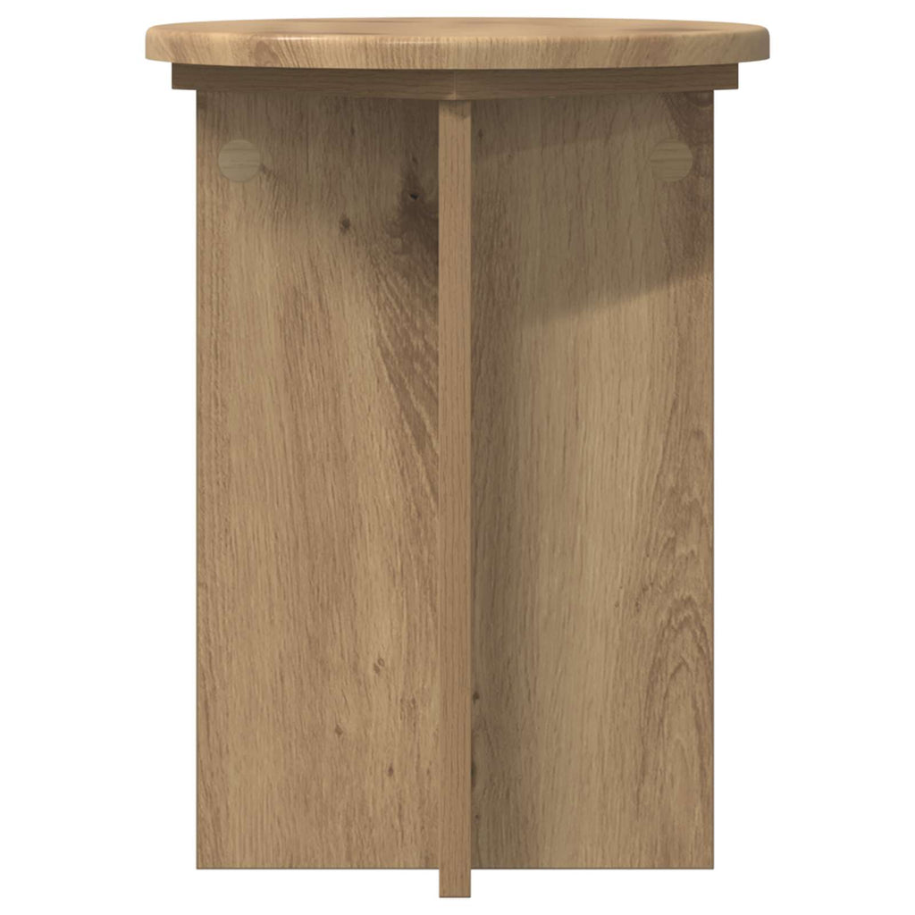 vidaXL Stojak na rośliny 2 pcs Dąb artisan Ø29,5 x 40 cm