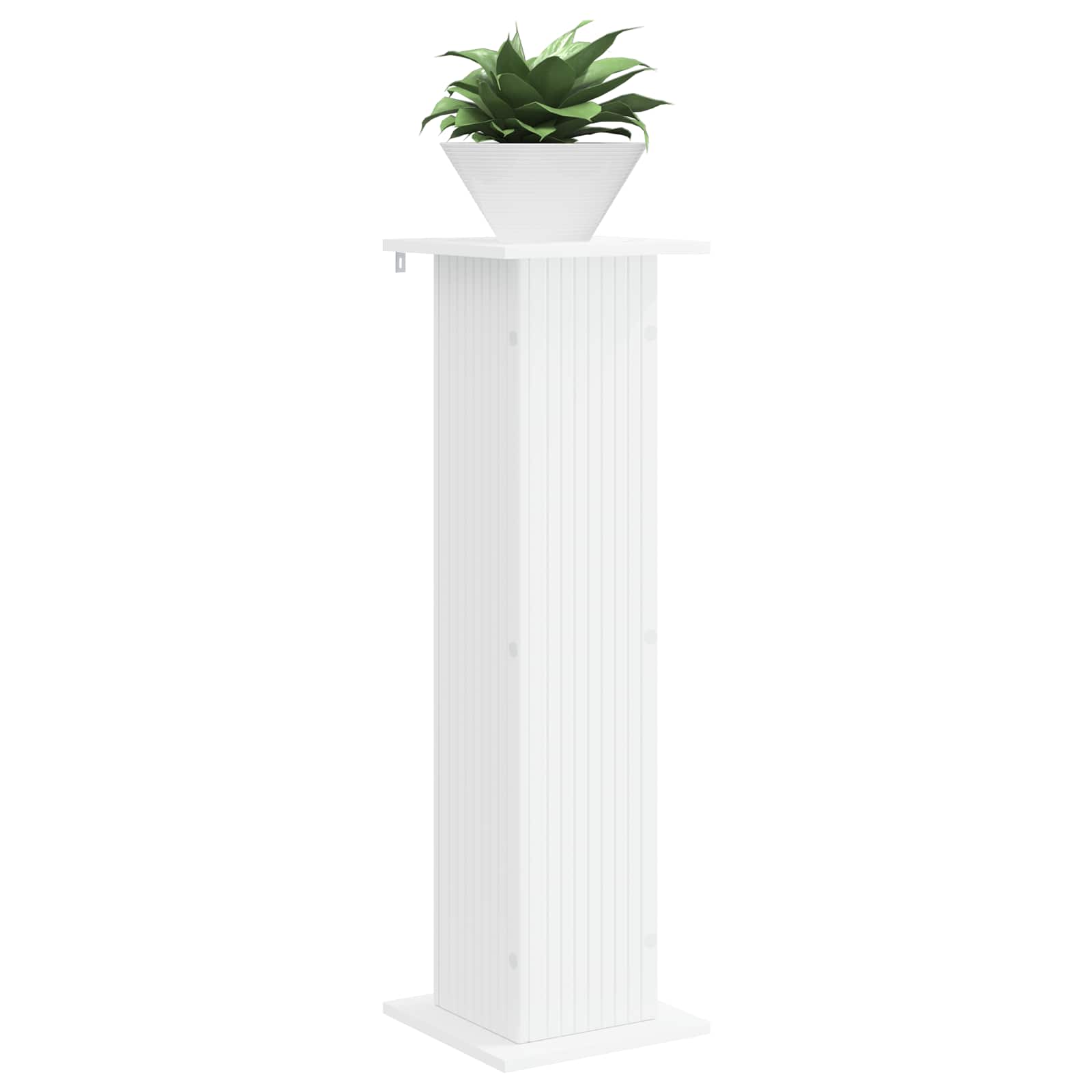 vidaXL Stojak na rośliny Biały 30,5 x 30 x 100,5 cm