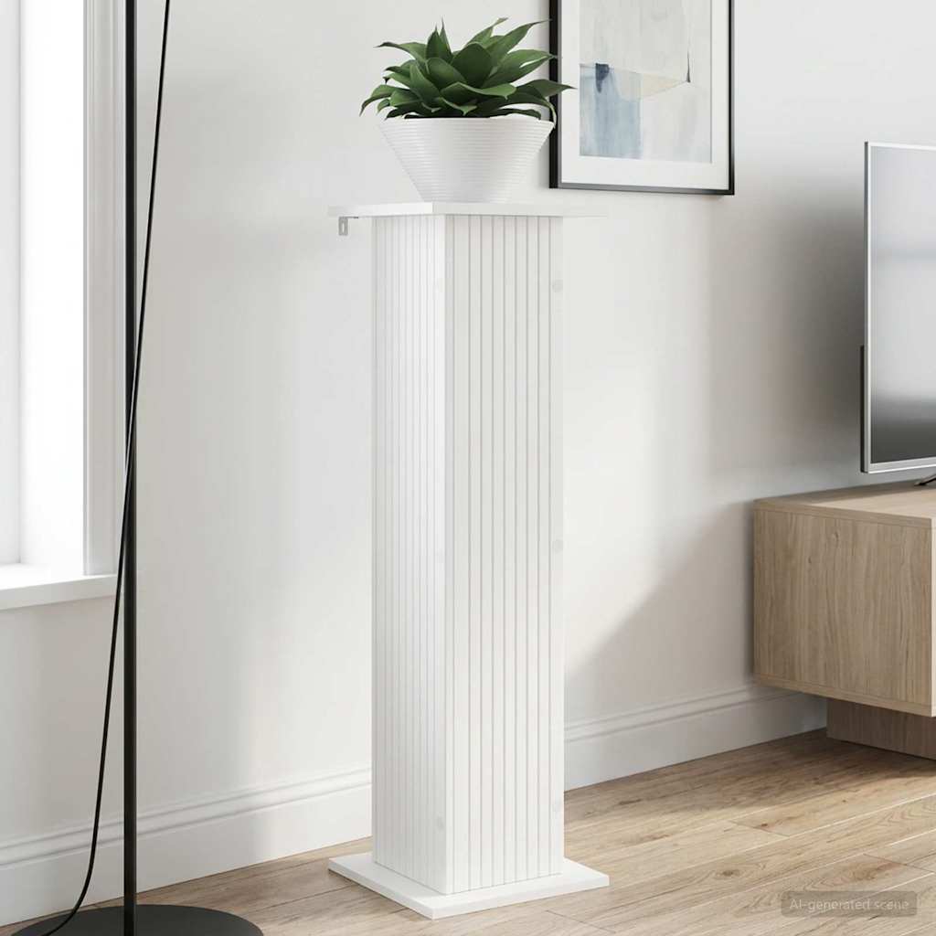 vidaXL Stojak na rośliny 2 pcs Biały 30,5 x 30 x 100,5 cm