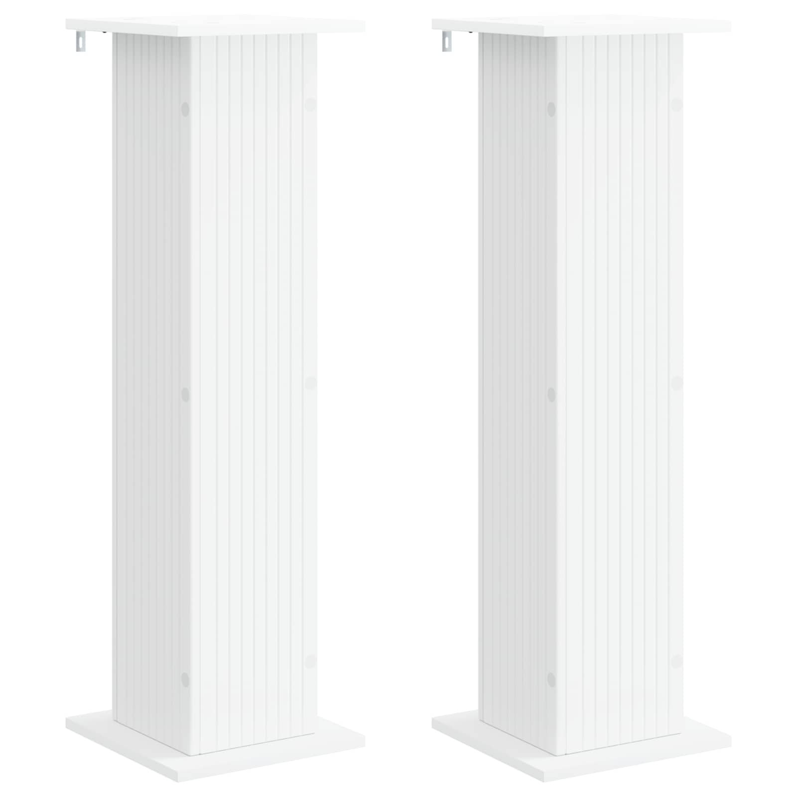 vidaXL Stojak na rośliny 2 szt. Biały 30,5 x 30 x 100,5 cm