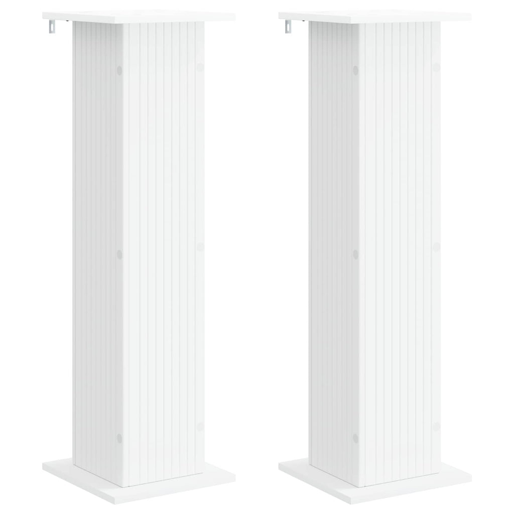 vidaXL Stojak na rośliny 2 pcs Biały 30,5 x 30 x 100,5 cm